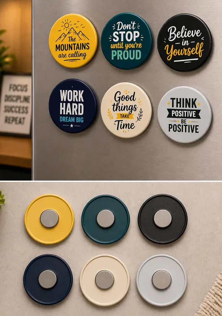 Plastic round magnets