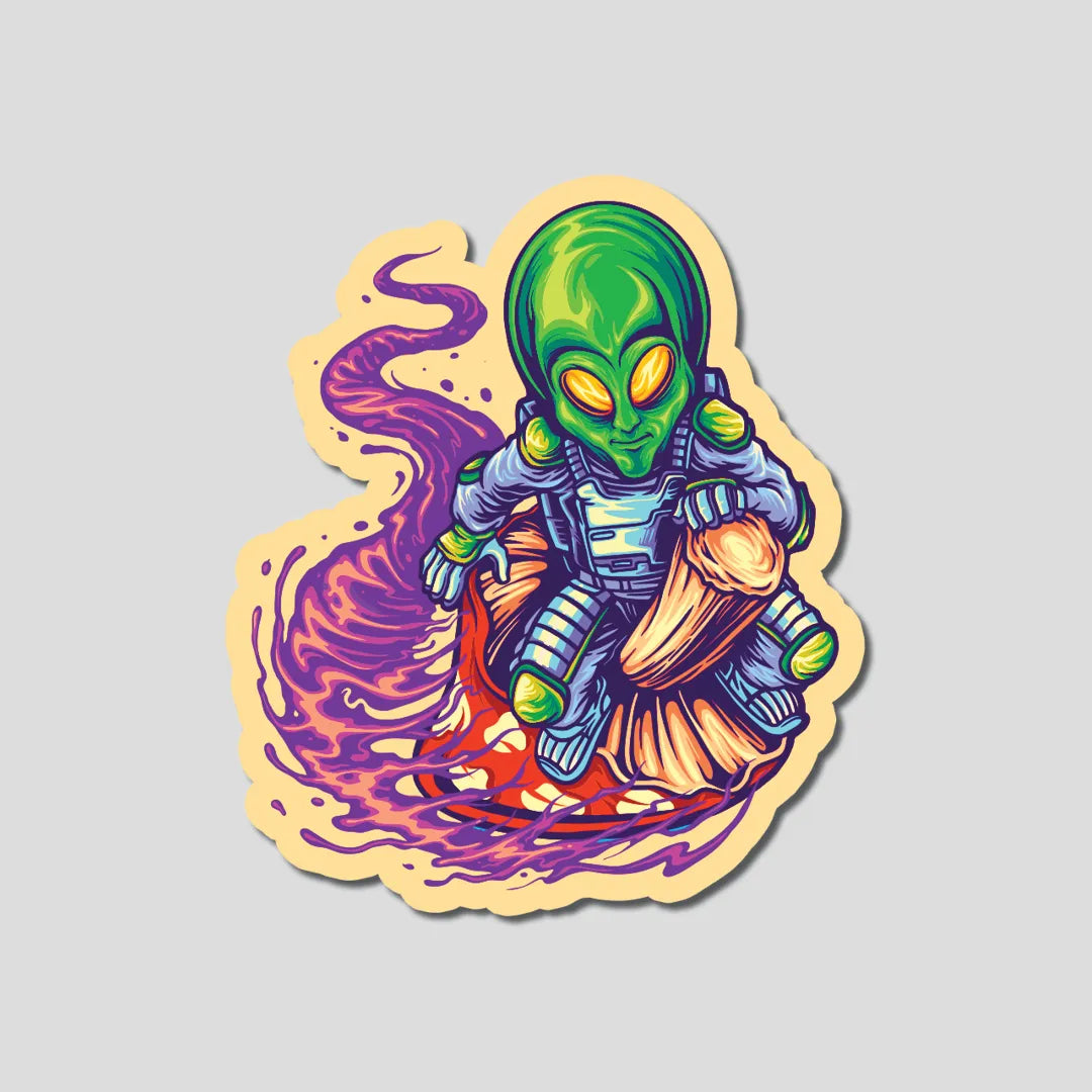 Alien surfing on Mushroom