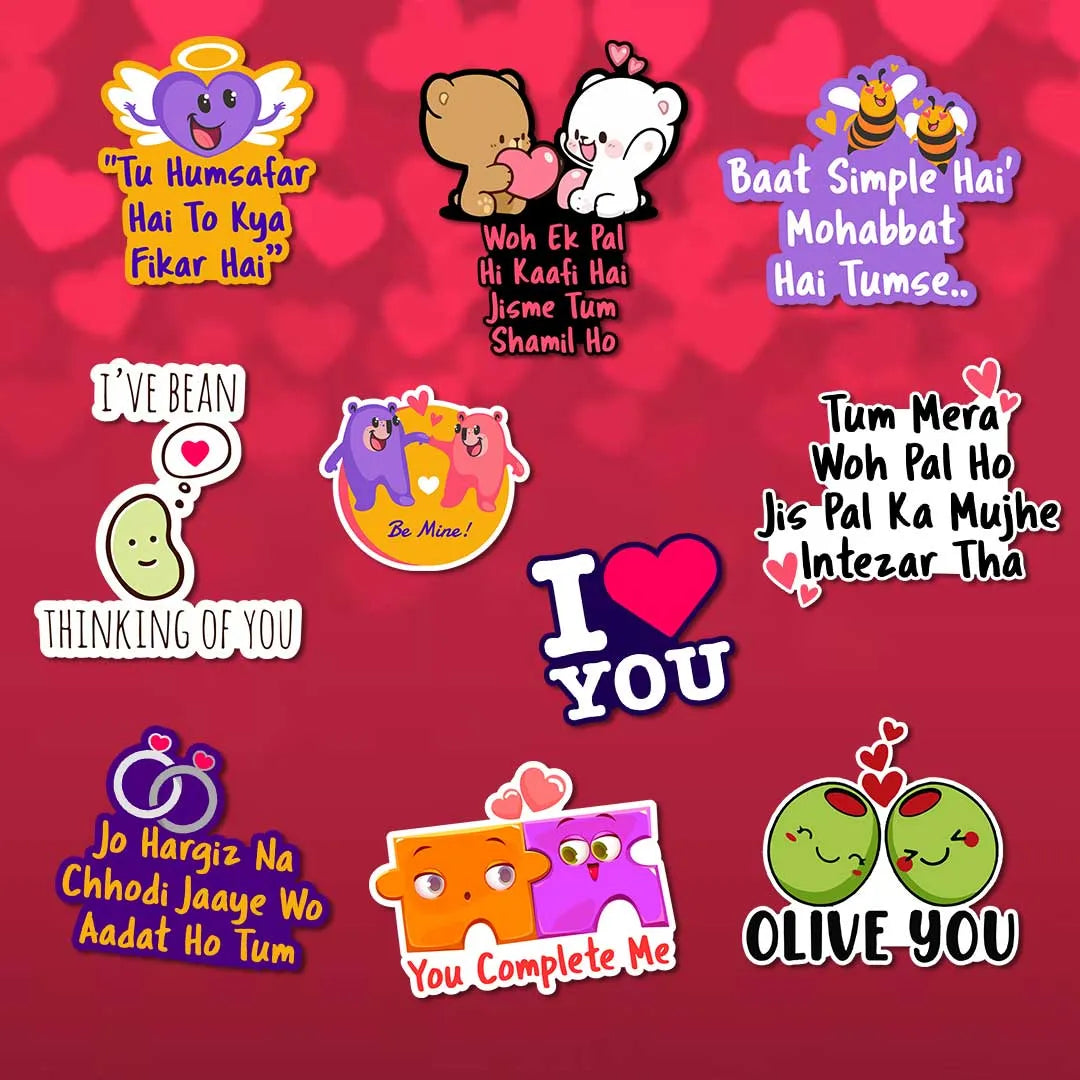 Valentines - Sticker Pack of 10