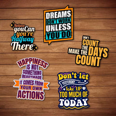 Motivational- Sticker Pack of 5