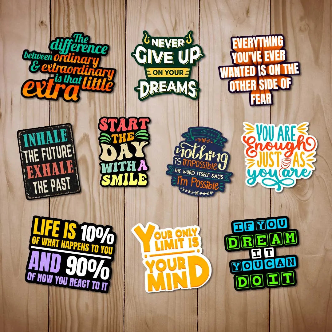 Motivational- Sticker Pack of 10