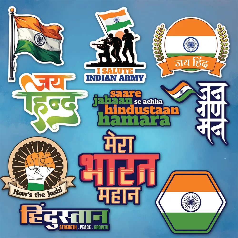 India - Gang Of Sticker Pack Of 10