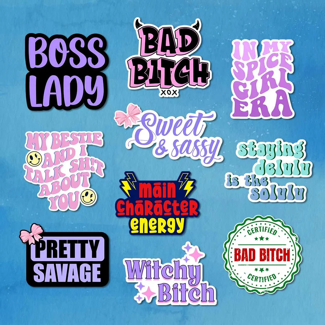 Pretty in Power - Sticker Pack of 10