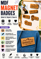 MDF Magnet badges