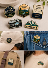 Enamel metal pin badges