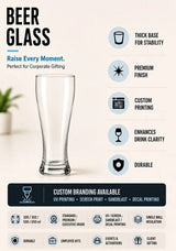 Clear Beer glass