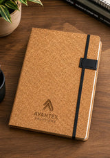 Cork Eco friendly Elastic Fastener A5 notebook