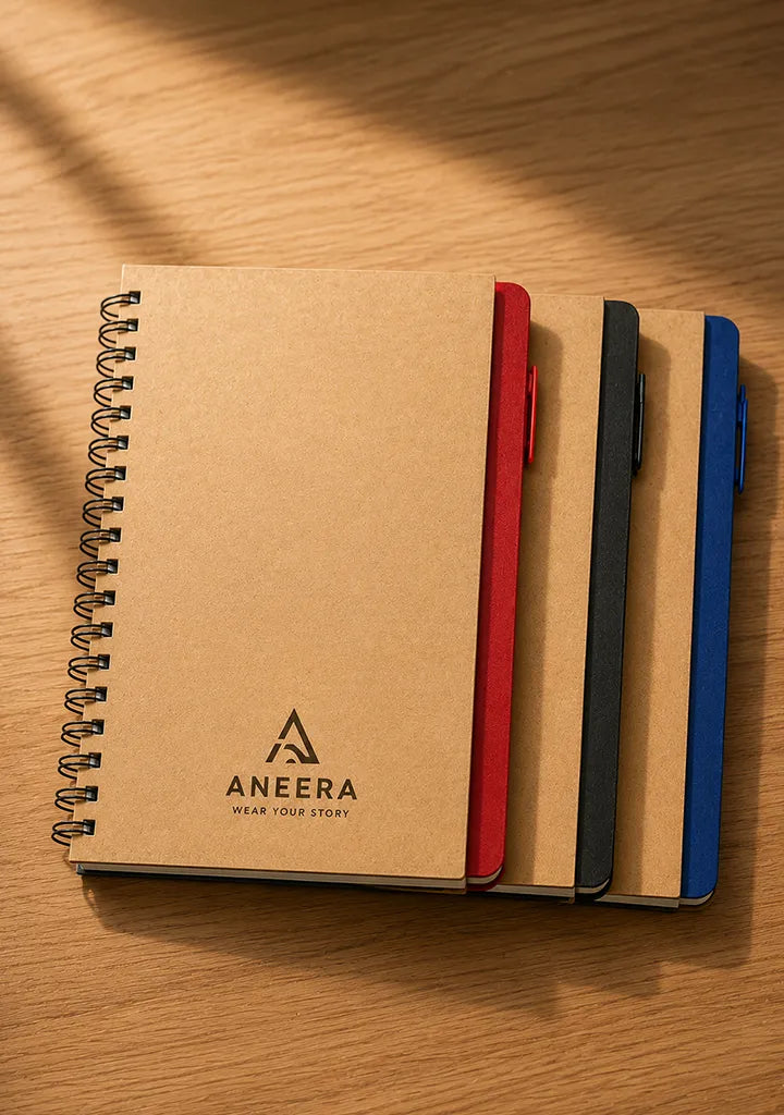 A5 Size notebook with Sticky notes and Eco pen