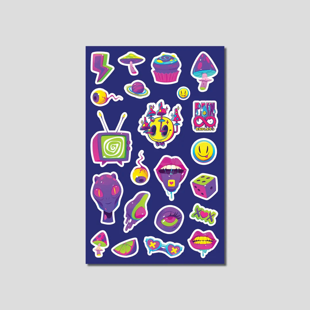 Psychedelic - Mini Sticker Sheet