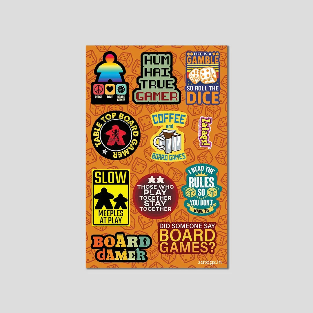 Board gaming - Mini Sticker Sheet