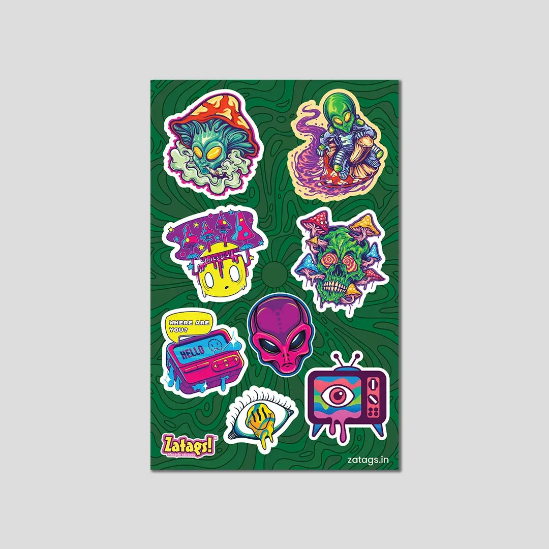 Trippy Psychedelic - Mini Sticker Sheet