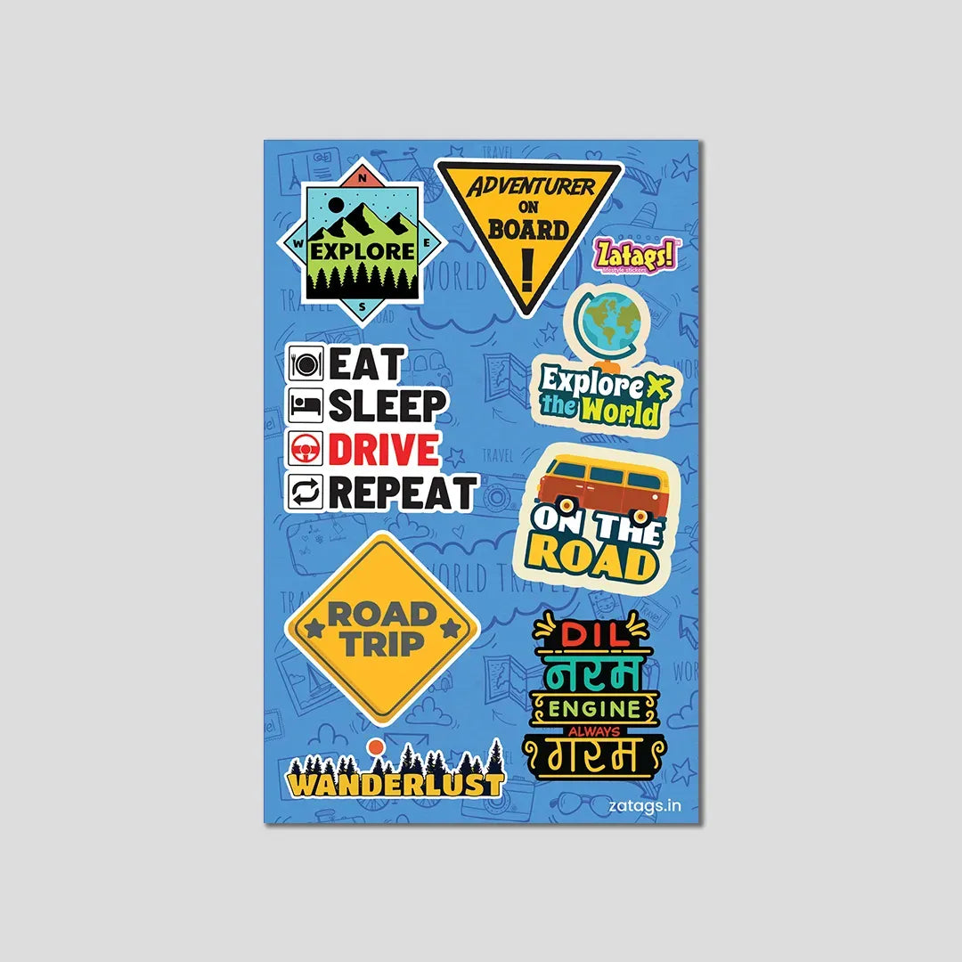 Travel Adventure - Mini Sticker Sheet