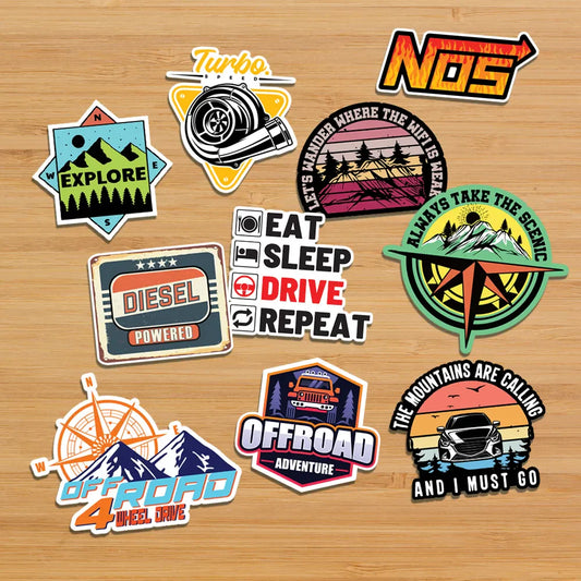 Adventures - Gang of sticker, Pack of 10