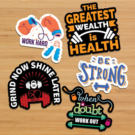 Gym - Gang of sticker, Pack of 5