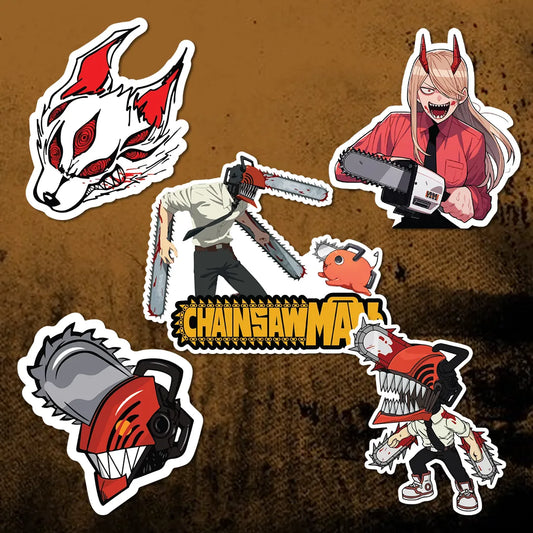 Chainsaw Man- Gang of Sticker, Pack of 5