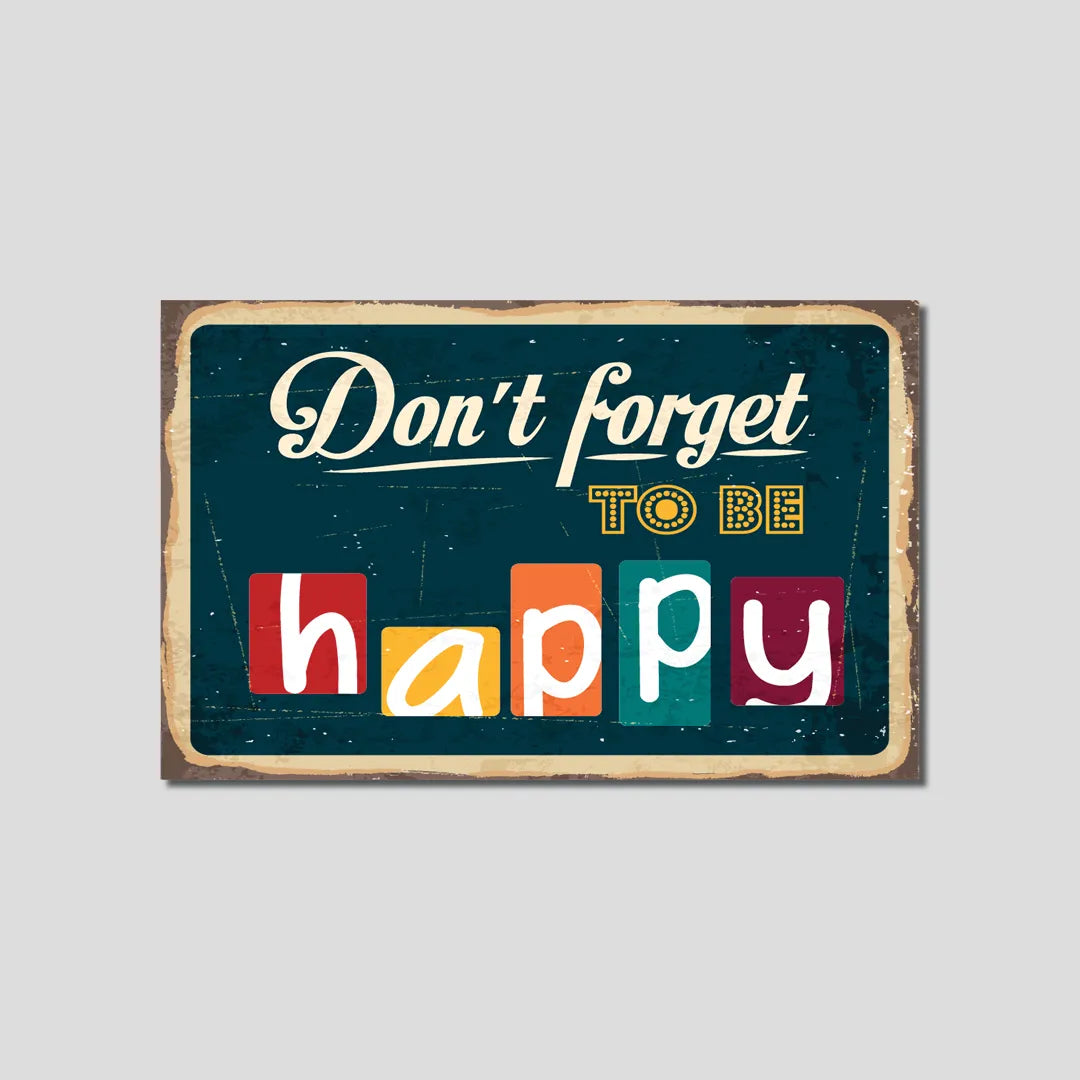 Don't forget be happy - Credit Card Skin