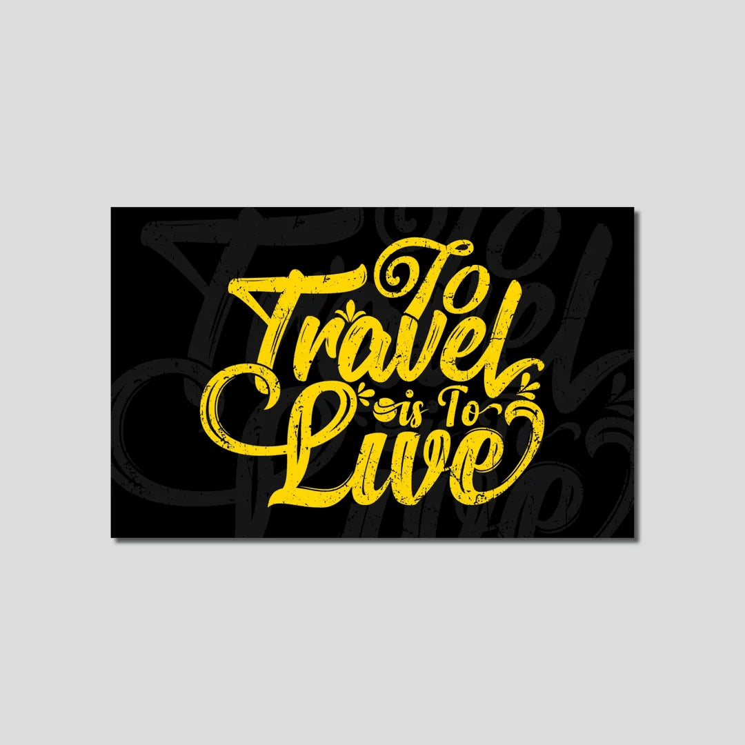 To travel is to live - Credit Card Skin