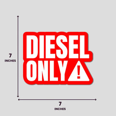 Diesel Only - Bumper Sticker