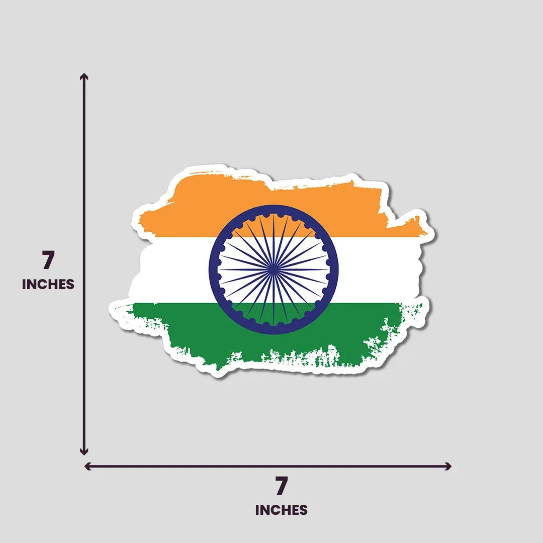 India Flag Custom - Bumper Sticker