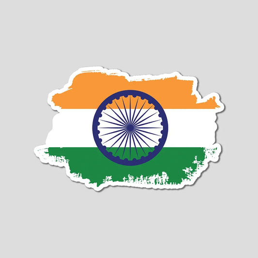 India Flag Custom (Big Sticker)