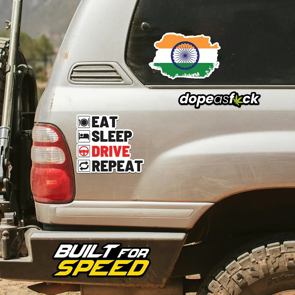 Eat Sleep Drive Repeat - Bumper Sticker