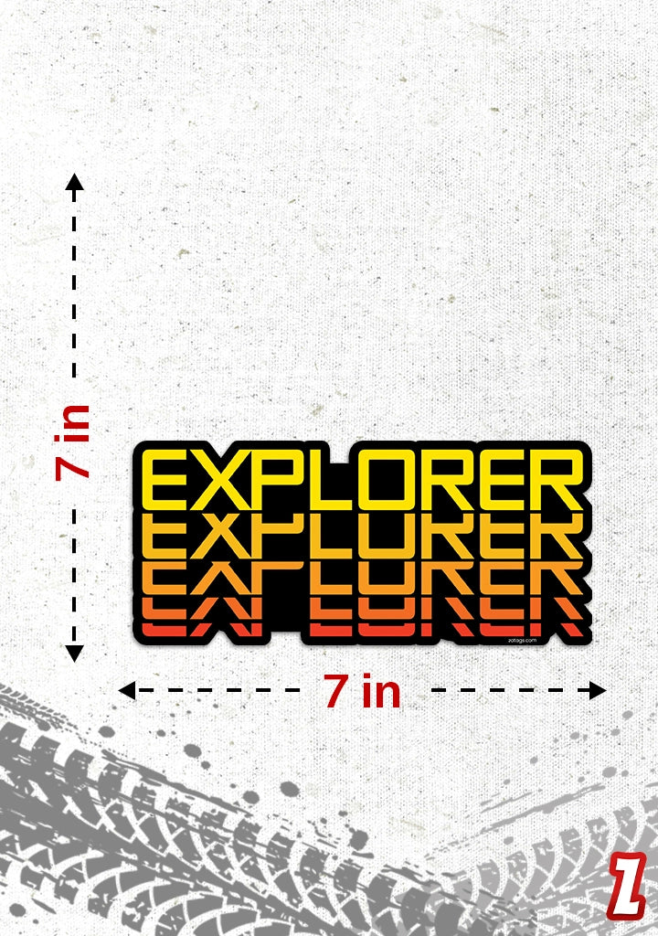 Explorer - Reflective Bumper Sticker | Zatags