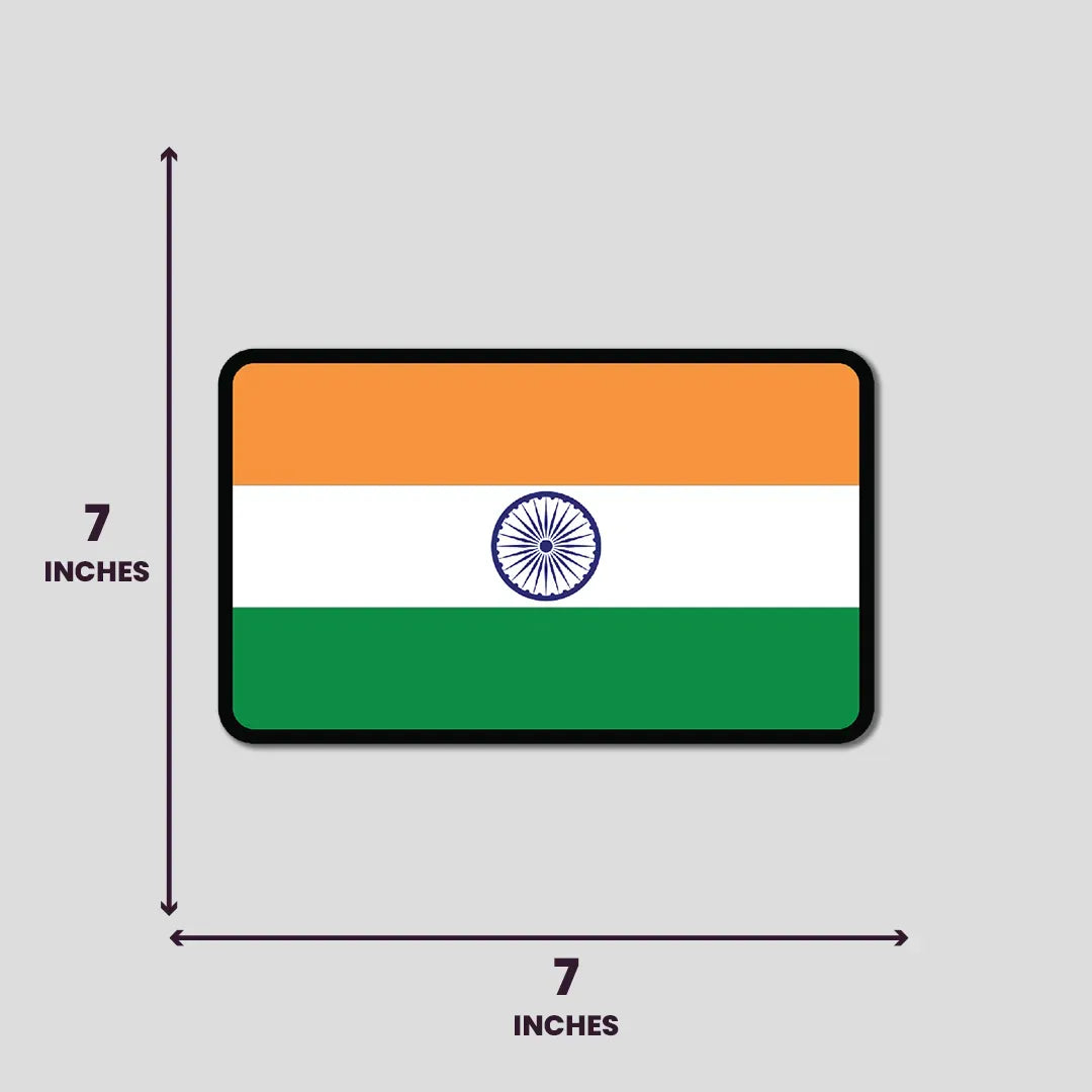 India Flag Rectangle - Bumper Sticker