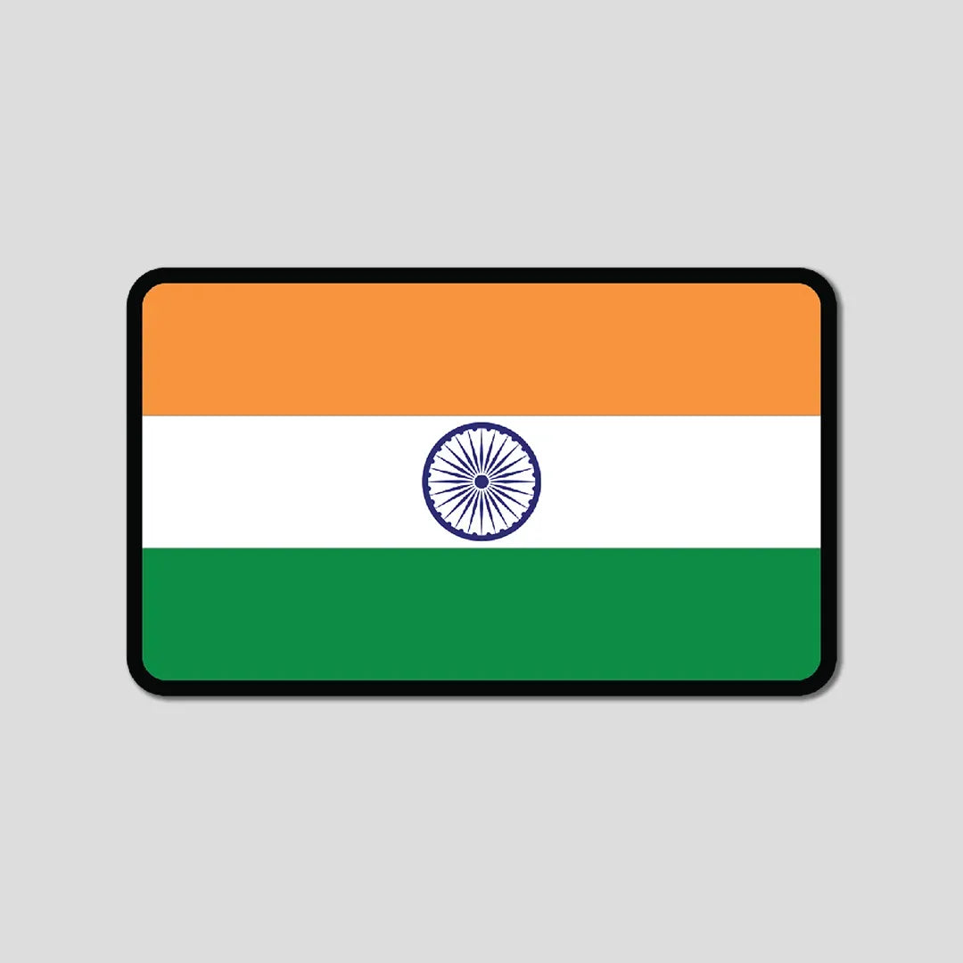 India Flag Rectangle - Bumper Sticker