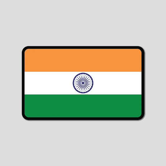 India Flag Rectangle (Big Sticker)