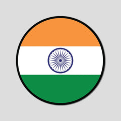 India Flag Circle - Bumper Sticker