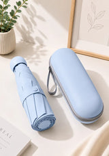 Mini Capsule Umbrella with Hard Case